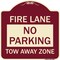 Signmission No Parking Tow-Away Zone Heavy-Gauge Aluminum Architectural Sign, 18" x 18", BU-1818-23605 A-DES-BU-1818-23605 - alternate 1